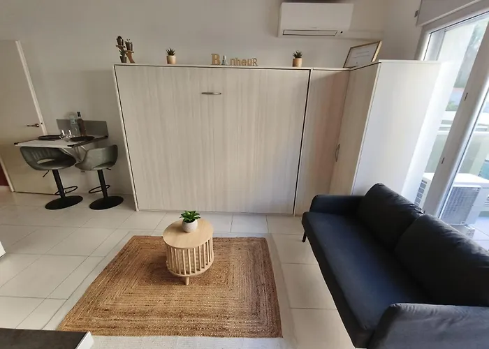 Studio Calme Et Paisible, Climatise Avec Terrasse Au Dernier Etage, 100M Du Tramway Et 20 Min De La Promenade Des Anglais